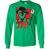 T-Shirts Irish Green / S Jurassic Fried Dinosaur Men's Long Sleeve T-Shirt