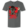 T-Shirts Heavy Metal / X-Small Jurassic Fried Dinosaur Men's Premium V-Neck