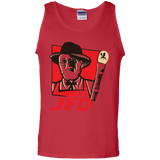 T-Shirts Red / S Jurassic Fried Dinosaur Men's Tank Top