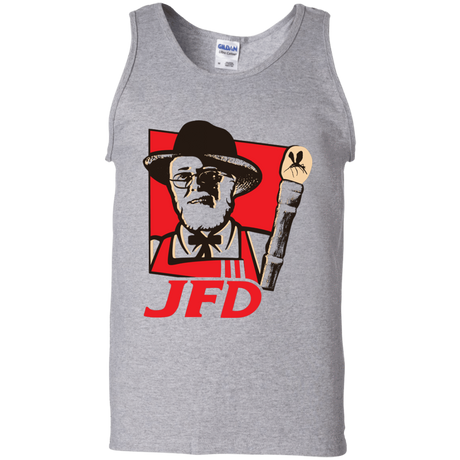 T-Shirts Sport Grey / S Jurassic Fried Dinosaur Men's Tank Top