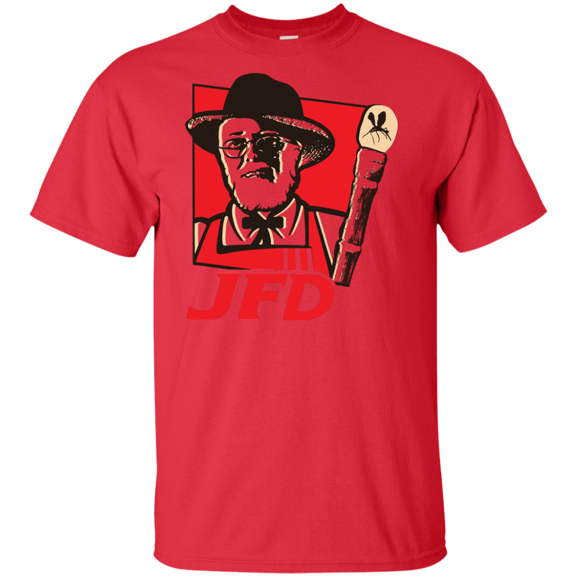 T-Shirts Red / XLT Jurassic Fried Dinosaur Tall T-Shirt