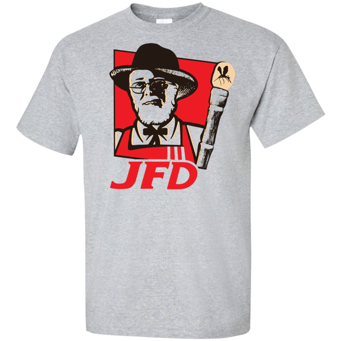 T-Shirts Sport Grey / XLT Jurassic Fried Dinosaur Tall T-Shirt