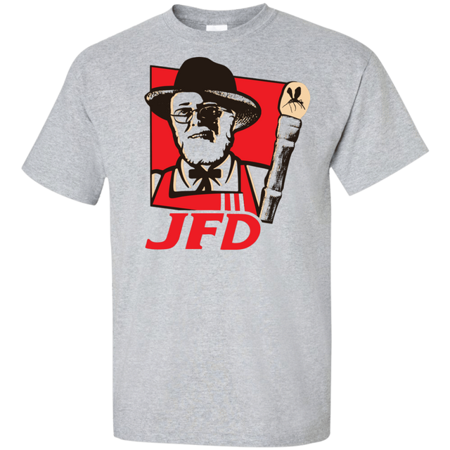 T-Shirts Sport Grey / XLT Jurassic Fried Dinosaur Tall T-Shirt