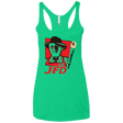 T-Shirts Envy / X-Small Jurassic Fried Dinosaur Women's Triblend Racerback Tank