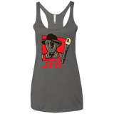 T-Shirts Premium Heather / X-Small Jurassic Fried Dinosaur Women's Triblend Racerback Tank