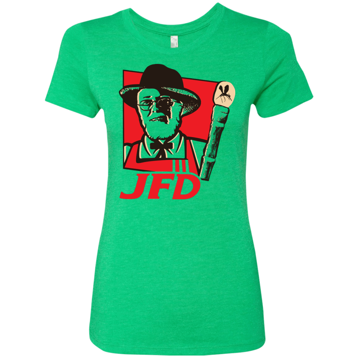 T-Shirts Envy / S Jurassic Fried Dinosaur Women's Triblend T-Shirt
