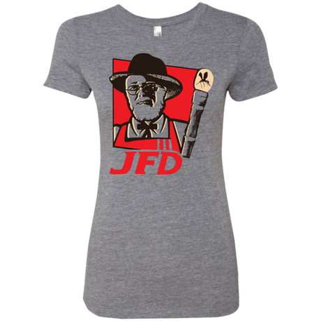T-Shirts Premium Heather / S Jurassic Fried Dinosaur Women's Triblend T-Shirt