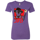 T-Shirts Purple Rush / S Jurassic Fried Dinosaur Women's Triblend T-Shirt