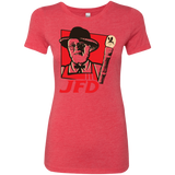 T-Shirts Vintage Red / S Jurassic Fried Dinosaur Women's Triblend T-Shirt