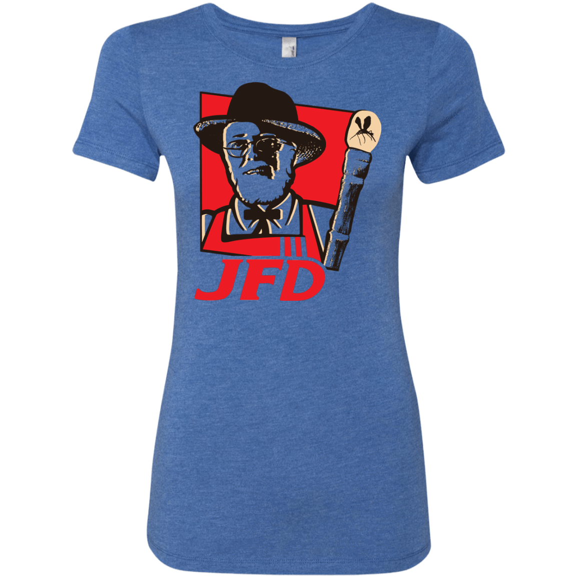 T-Shirts Vintage Royal / S Jurassic Fried Dinosaur Women's Triblend T-Shirt