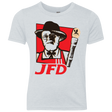 T-Shirts Heather White / YXS Jurassic Fried Dinosaur Youth Triblend T-Shirt