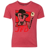 T-Shirts Vintage Red / YXS Jurassic Fried Dinosaur Youth Triblend T-Shirt