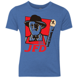 T-Shirts Vintage Royal / YXS Jurassic Fried Dinosaur Youth Triblend T-Shirt