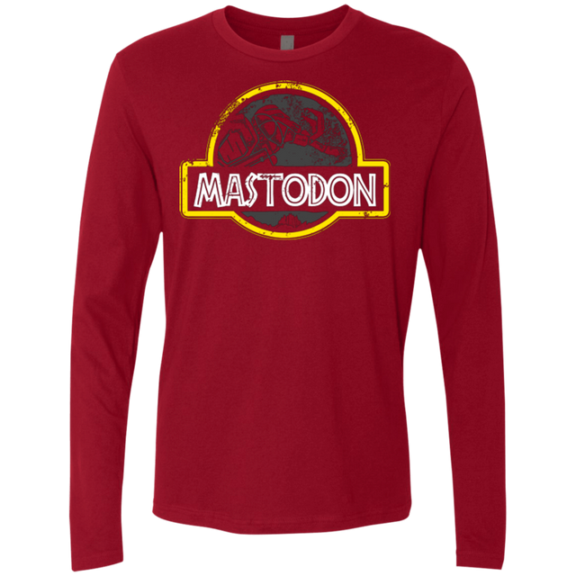 T-Shirts Cardinal / Small Jurassic Power Black Men's Premium Long Sleeve