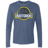 T-Shirts Indigo / Small Jurassic Power Black Men's Premium Long Sleeve