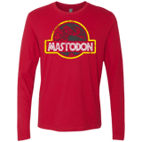 T-Shirts Red / Small Jurassic Power Black Men's Premium Long Sleeve
