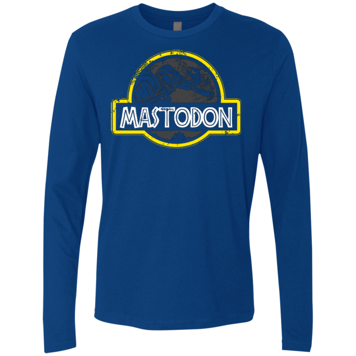 T-Shirts Royal / Small Jurassic Power Black Men's Premium Long Sleeve