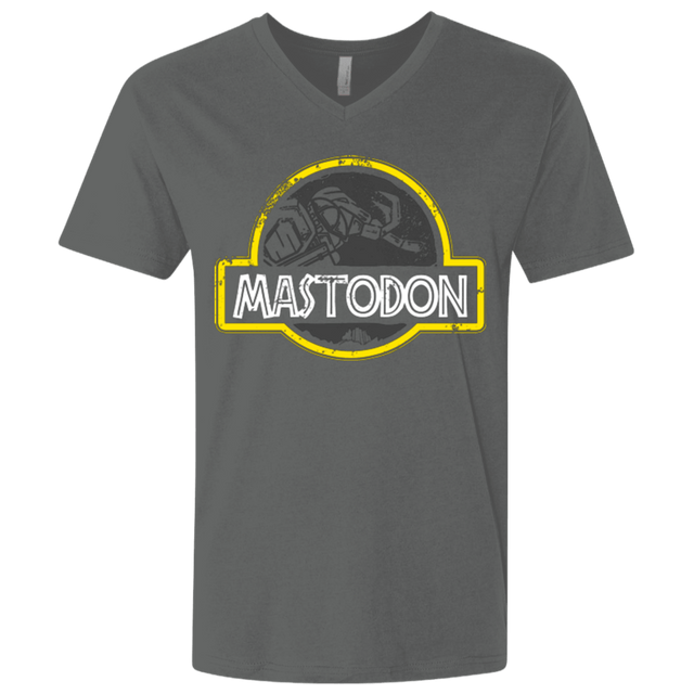 T-Shirts Heavy Metal / X-Small Jurassic Power Black Men's Premium V-Neck