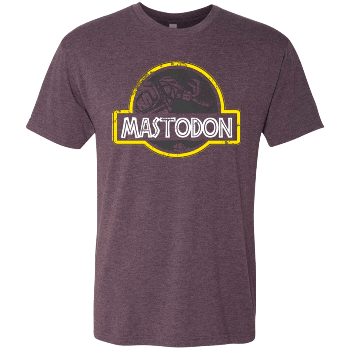 T-Shirts Vintage Purple / Small Jurassic Power Black Men's Triblend T-Shirt