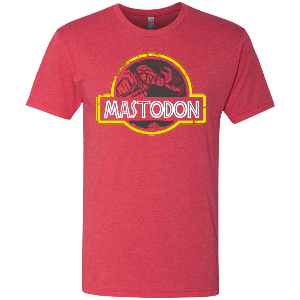 T-Shirts Vintage Red / Small Jurassic Power Black Men's Triblend T-Shirt