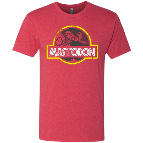 T-Shirts Vintage Red / Small Jurassic Power Black Men's Triblend T-Shirt