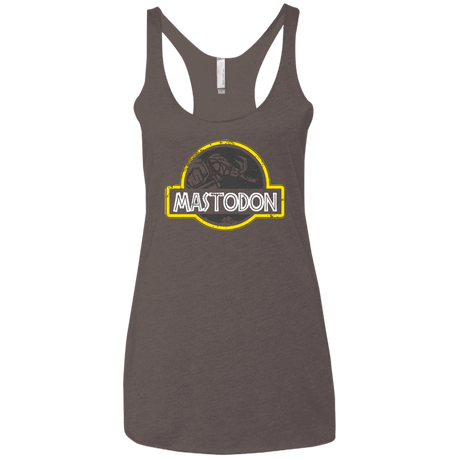 T-Shirts Macchiato / X-Small Jurassic Power Black Women's Triblend Racerback Tank