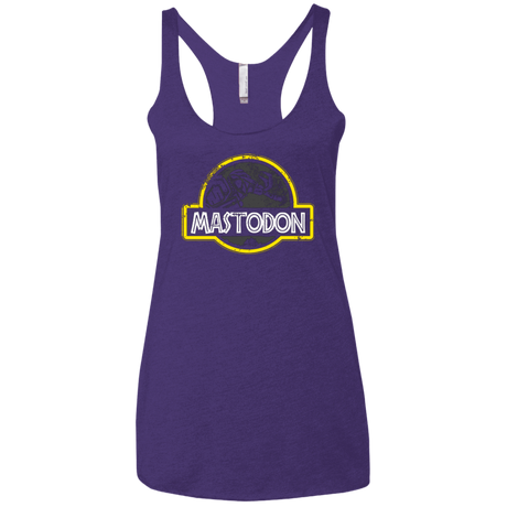 T-Shirts Purple / X-Small Jurassic Power Black Women's Triblend Racerback Tank