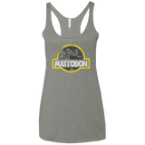 T-Shirts Venetian Grey / X-Small Jurassic Power Black Women's Triblend Racerback Tank