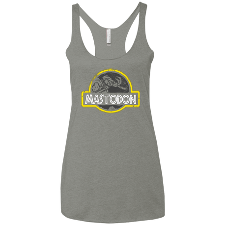 T-Shirts Venetian Grey / X-Small Jurassic Power Black Women's Triblend Racerback Tank
