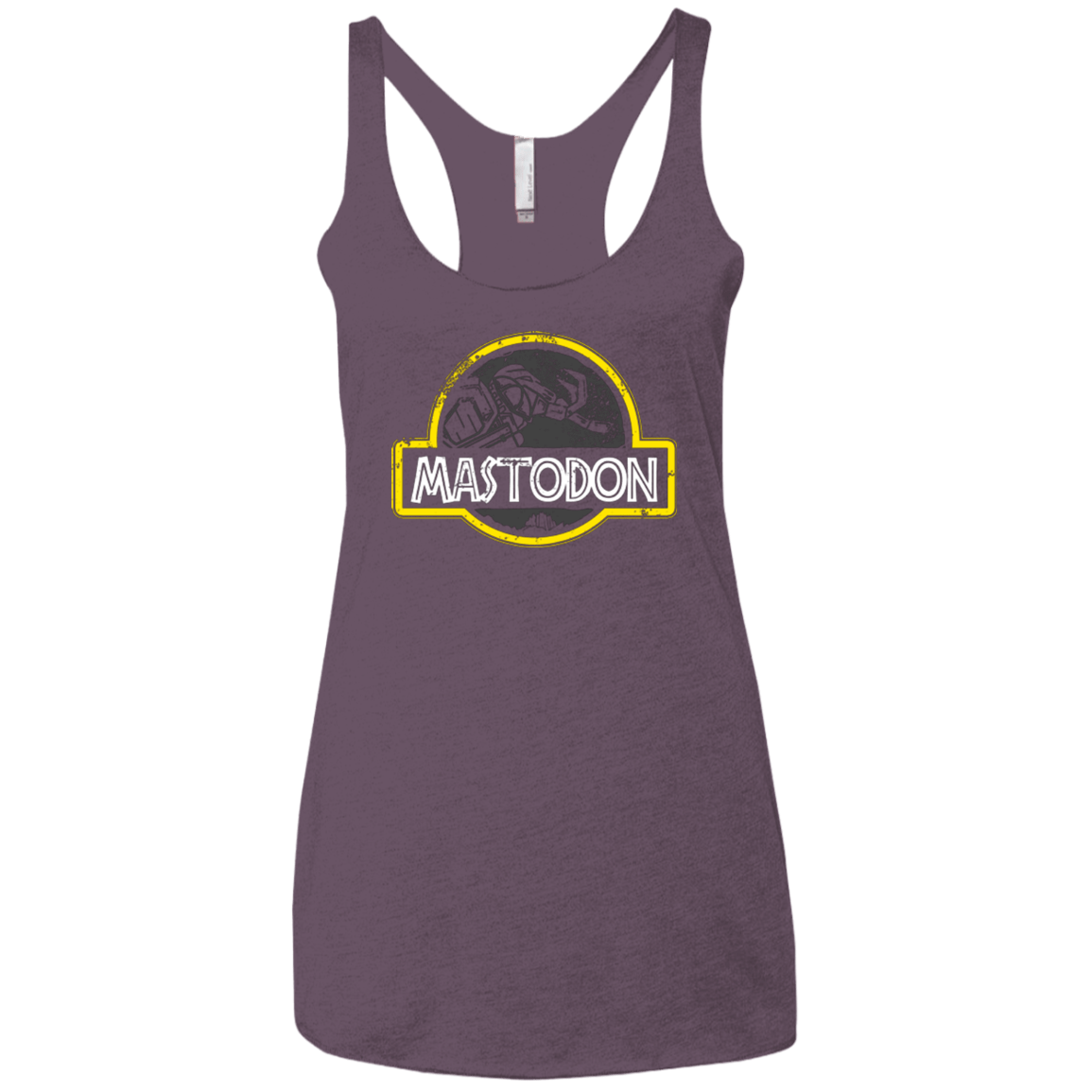 T-Shirts Vintage Purple / X-Small Jurassic Power Black Women's Triblend Racerback Tank