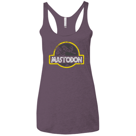 T-Shirts Vintage Purple / X-Small Jurassic Power Black Women's Triblend Racerback Tank