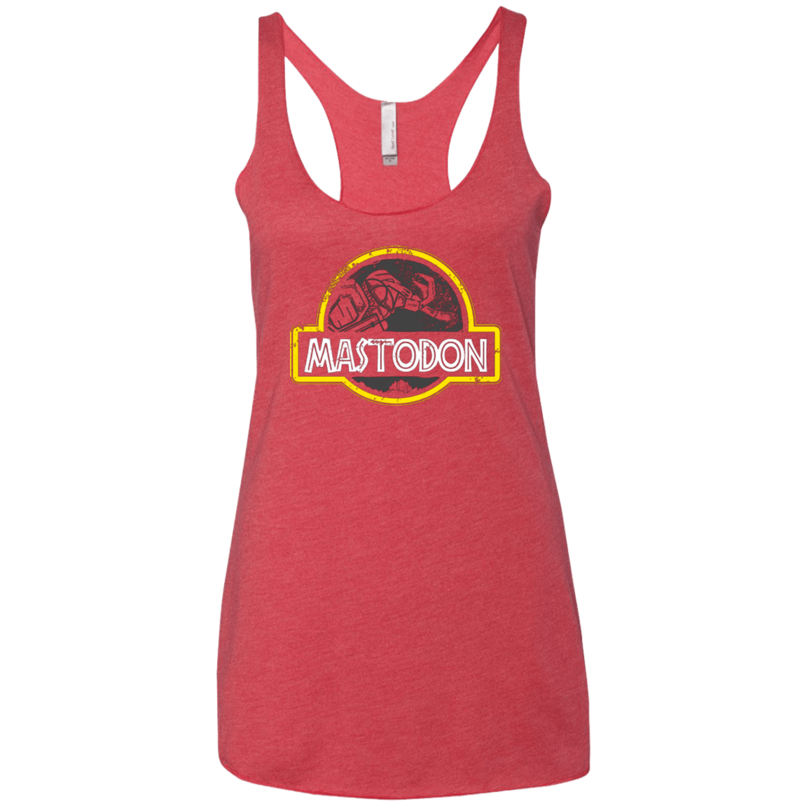 T-Shirts Vintage Red / X-Small Jurassic Power Black Women's Triblend Racerback Tank