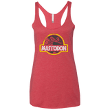 T-Shirts Vintage Red / X-Small Jurassic Power Black Women's Triblend Racerback Tank