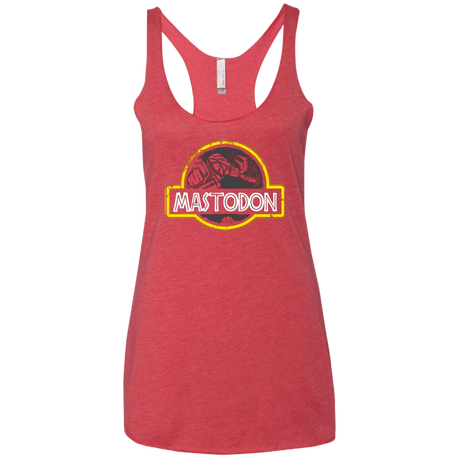 T-Shirts Vintage Red / X-Small Jurassic Power Black Women's Triblend Racerback Tank