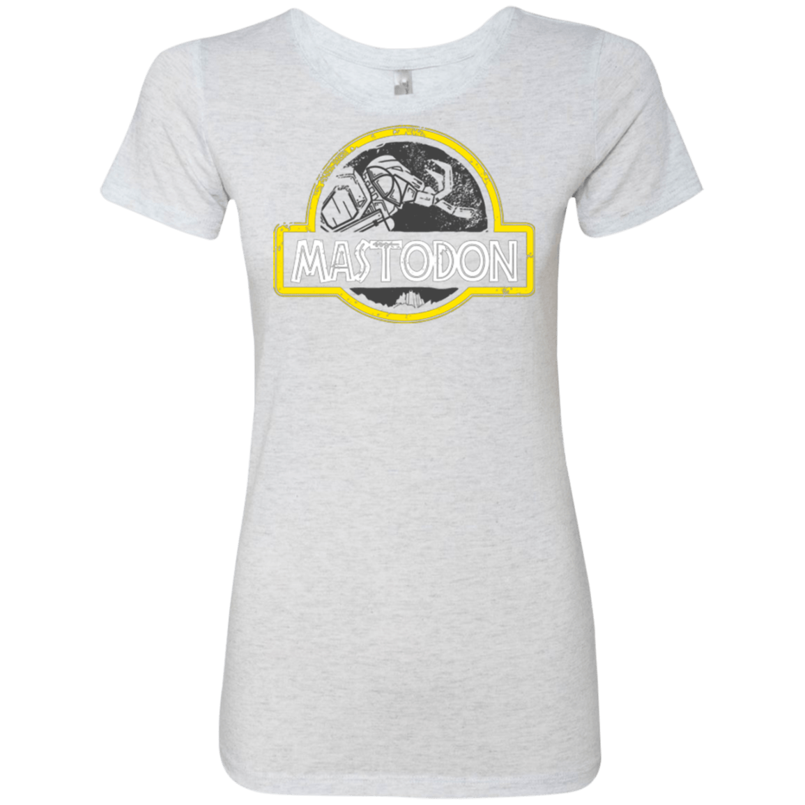 T-Shirts Heather White / Small Jurassic Power Black Women's Triblend T-Shirt