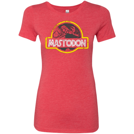 T-Shirts Vintage Red / Small Jurassic Power Black Women's Triblend T-Shirt
