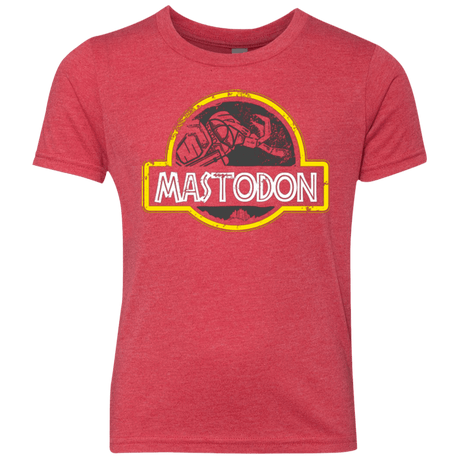 T-Shirts Vintage Red / YXS Jurassic Power Black Youth Triblend T-Shirt