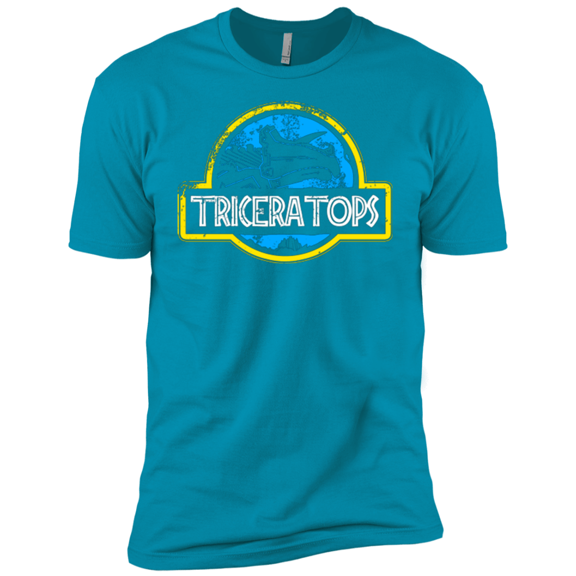 T-Shirts Turquoise / YXS Jurassic Power Blue Boys Premium T-Shirt