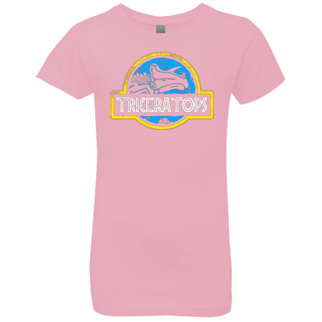 T-Shirts Light Pink / YXS Jurassic Power Blue Girls Premium T-Shirt