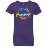 T-Shirts Purple Rush / YXS Jurassic Power Blue Girls Premium T-Shirt