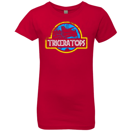 T-Shirts Red / YXS Jurassic Power Blue Girls Premium T-Shirt
