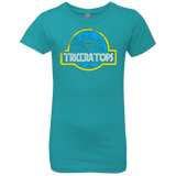 T-Shirts Tahiti Blue / YXS Jurassic Power Blue Girls Premium T-Shirt