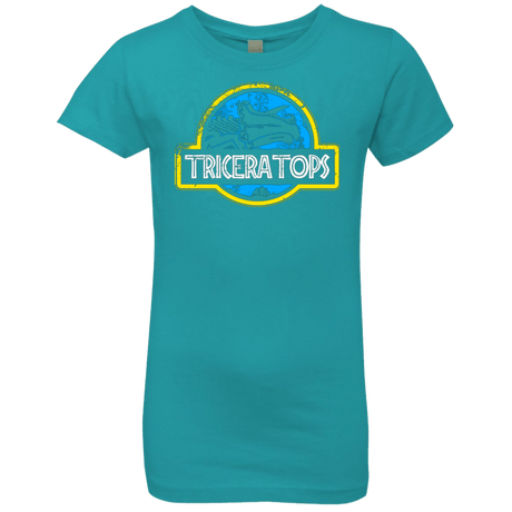 T-Shirts Tahiti Blue / YXS Jurassic Power Blue Girls Premium T-Shirt