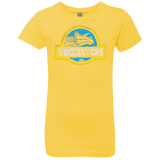 T-Shirts Vibrant Yellow / YXS Jurassic Power Blue Girls Premium T-Shirt