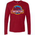 T-Shirts Cardinal / Small Jurassic Power Blue Men's Premium Long Sleeve