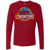 T-Shirts Cardinal / Small Jurassic Power Blue Men's Premium Long Sleeve