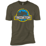 T-Shirts Military Green / X-Small Jurassic Power Blue Men's Premium T-Shirt