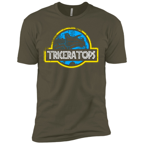 T-Shirts Military Green / X-Small Jurassic Power Blue Men's Premium T-Shirt