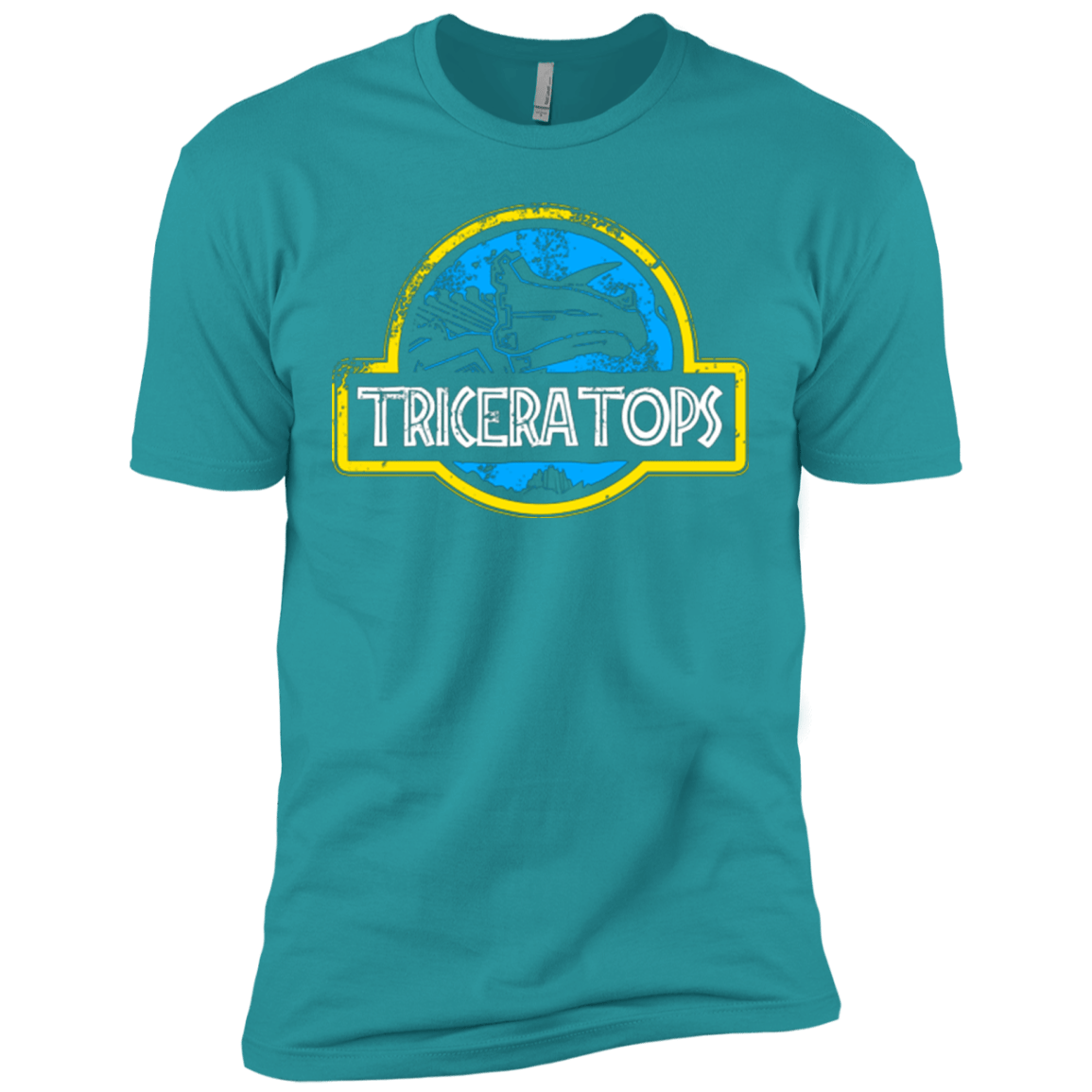 T-Shirts Tahiti Blue / X-Small Jurassic Power Blue Men's Premium T-Shirt