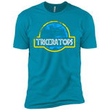 T-Shirts Turquoise / X-Small Jurassic Power Blue Men's Premium T-Shirt